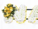 Nan flower letter tribute Code: JGFF109NFT | Local delivery or collect from our shop only