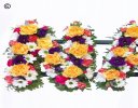 Nan letter funeral flower tribute vibrant Code: JGFF2279VN | Local delivery or collect from our shop only