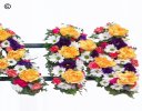 Nan letter funeral flower tribute vibrant Code: JGFF2279VN | Local delivery or collect from our shop only