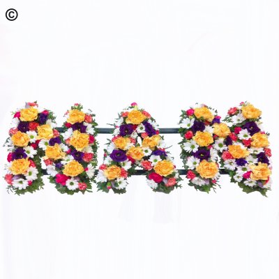 Nan letter funeral flower tribute vibrant Code: JGFF2279VN | Local delivery or collect from our shop only