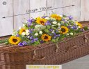 Sunflower mix casket spray Code: F14560MS | National and Local Delivery