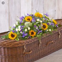 Sunflower mix casket spray Code: F14560MS | National and Local Delivery