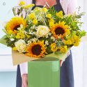 Handcrafted yellow and white bouquet Code: JGFHYHTU1 | Local delivery or collect from our shop only