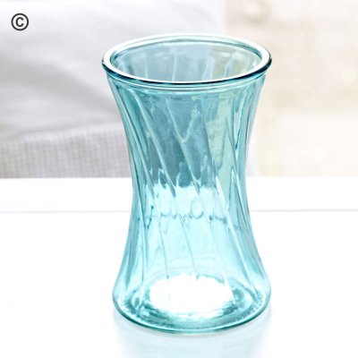 Blue Glass Vase Code: JGFC06411ZF | Local delivery or collect from shop only