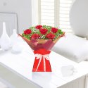 6 red rose romantic gift box Code: JGFV6206RR  | Local delivery or collect from our shop only