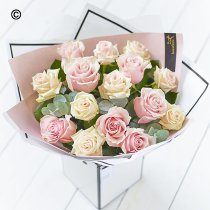 Beautifully simple pink rose bouquet Code: SIPRHT1  | National delivery and local delivery or collect from shop