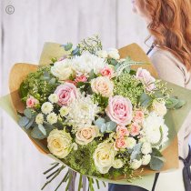 Magnificent Handcrafted Neutral handtied Bouquet Code: HTSYMN7 | Local delivery or collect from shop only