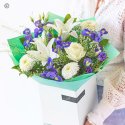 Brilliant blue and white bouquet Code: CCHTBL0100 | National delivery and local delivery or collect from shop