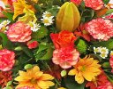 Classic Mixed Orange and green Posy Code: JGFF4150GOP | Local Delivery Or Collect From Shop Only