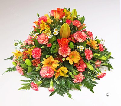 Classic Mixed Orange and green Posy Code: JGFF4150GOP | Local Delivery Or Collect From Shop Only