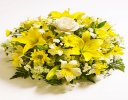 Classic Mixed lemon and White Posy Code: JGFF4140LPYW | Local Delivery Or Collect From Shop Only
