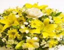 Classic Mixed lemon and White Posy Code: JGFF4140LPYW | Local Delivery Or Collect From Shop Only