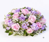 Rose and Freesia Posy Pink and Lilac Code: F13410PS | National and Local Delivery