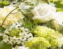 Woodland Green and White Posy Code: JGFF7140WGP | Local Delivery Or Collect From Shop Only