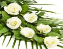 Simple White Rose Sheaf Code: F13511WS  | National and Local Delivery