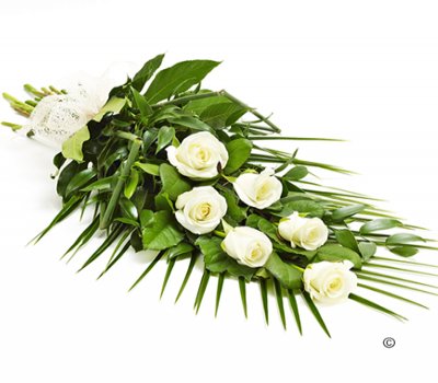 Simple White Rose Sheaf Code: F13511WS  | National and Local Delivery