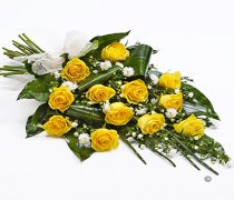 Classic Yellow Rose Sheaf Tribute Code: F13491YS | National Delivery and Local Delivery Or Collect From Shop