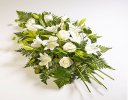 White Rose and White Oriental Lily Spray Code: JGFF450FS  | Local Delivery Or Collect From Shop Only