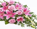 Pink Rose & Pink Lily Spray Code: Code: F13650PS