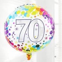 70th Birthday Balloon Code: JGF02870HB | Local delivery or collect from our shop only