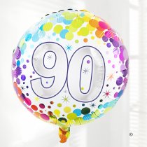 90th Birthday Balloon Code: JGF02890HB | Local delivery or collect from our shop only