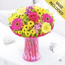 Summer vibrant vase Code: JGFS889SV | Local delivery or collect from our shop only