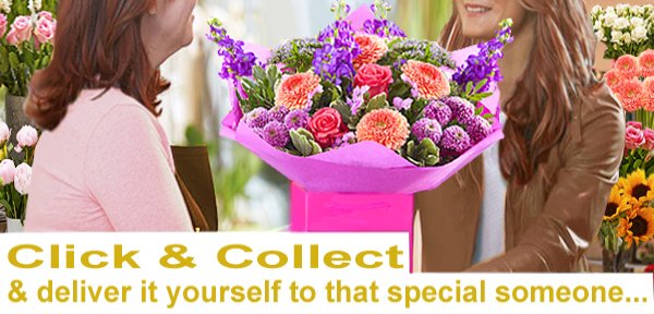 Click and Collect | Wellington sameday flower delivery somerset